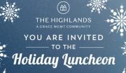 Holiday Luncheon at the Highlands