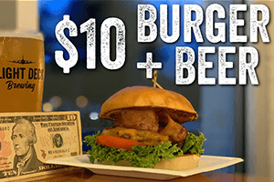 $10 Burger + Beer Combo Day