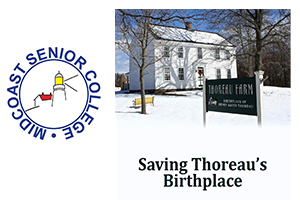 MSC Winter Wisdom - Saving Thoreau’s Birthplace