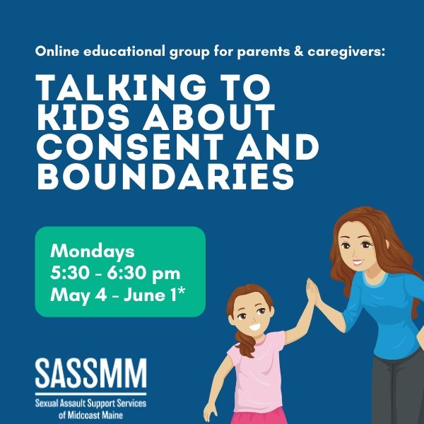Online Educational Group for Parents & Caregivers: Talking to Kids About Consent & Boundaries