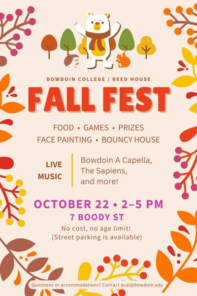 Bowdoin College/Reed House Fall Fest