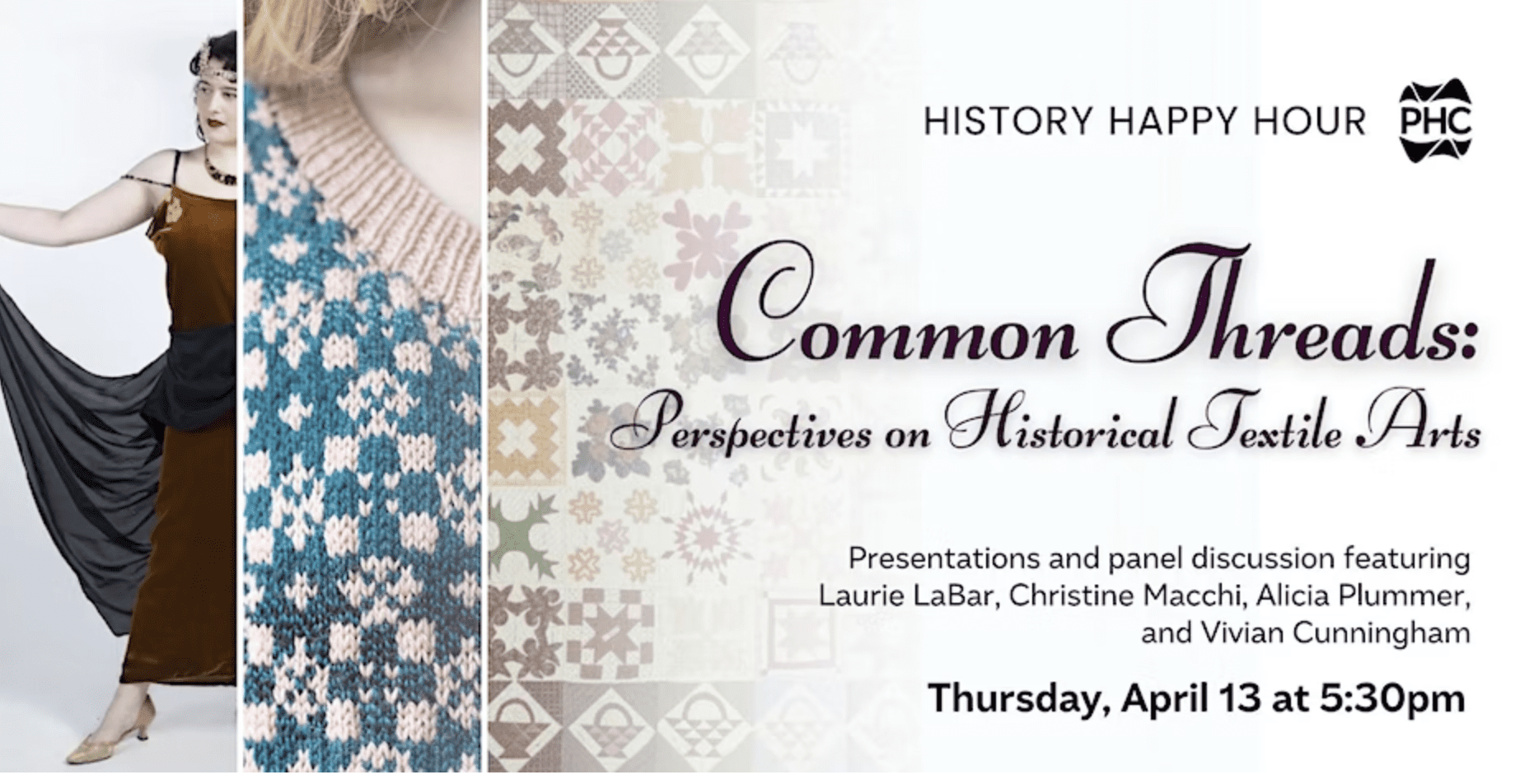 Pejepscot History Center Presents: Common Threads: Perspectives on Historical Textile Arts
