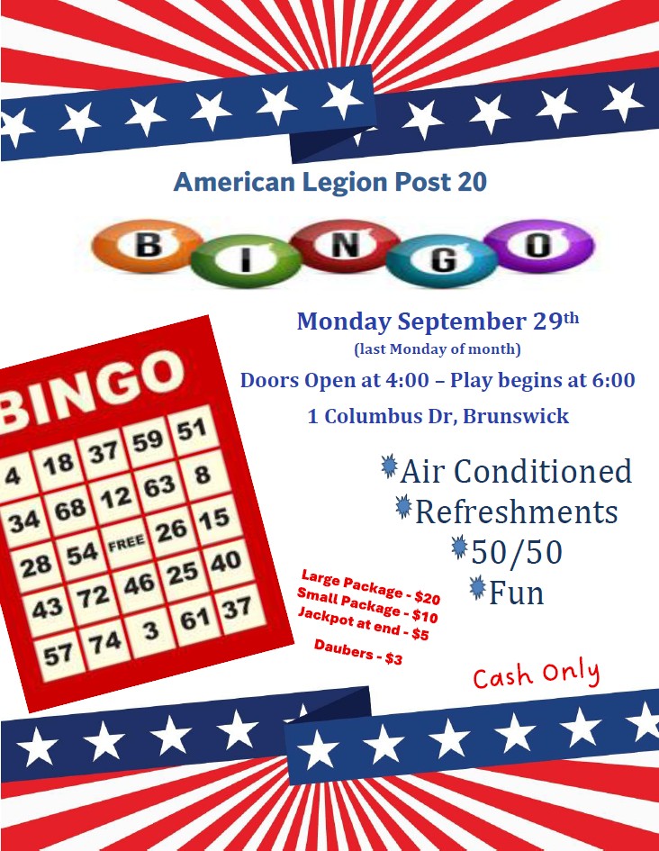Bingo Flyer 09 sept