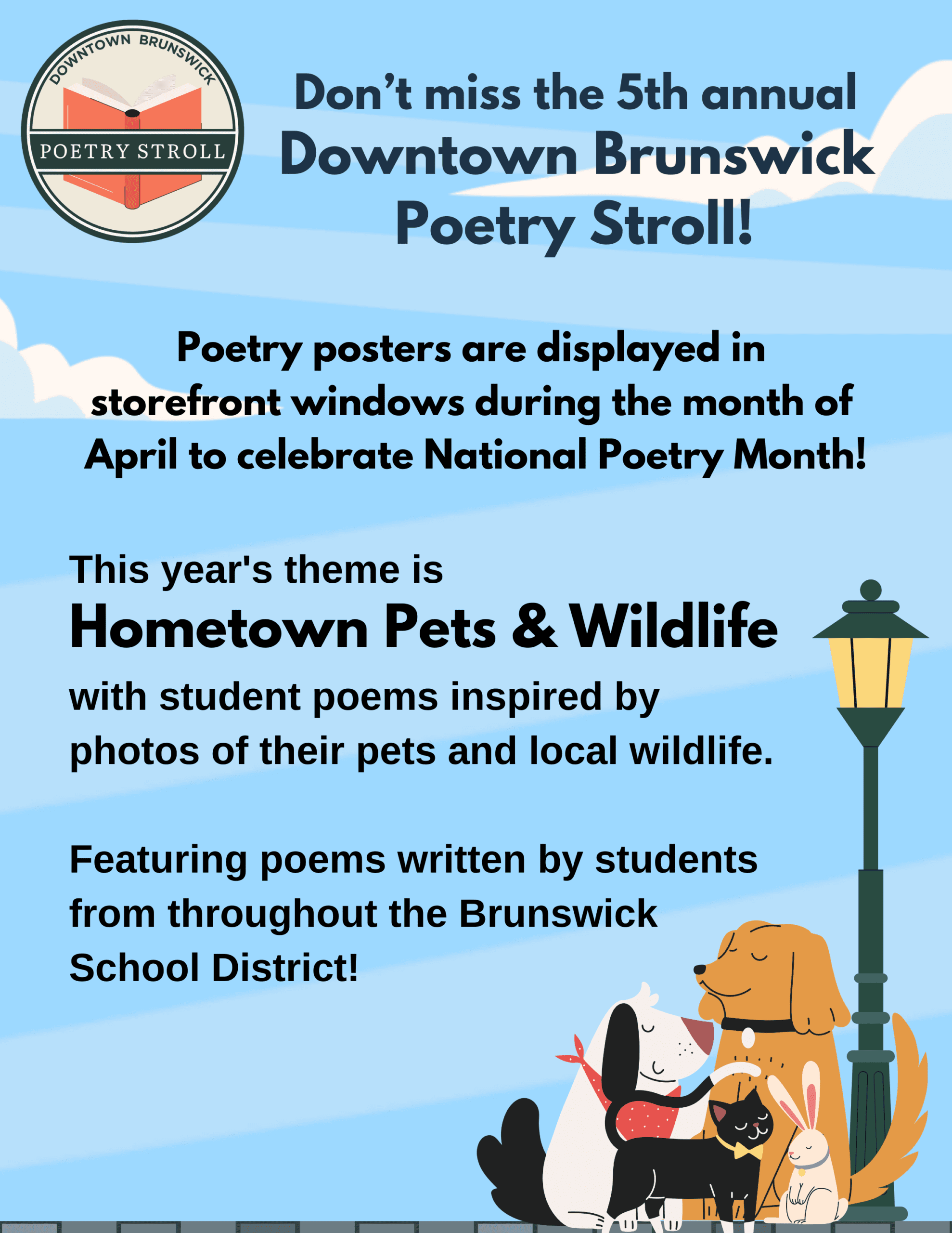 Downtown Brunswick Poetry Stroll 2026