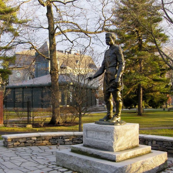 Statue of Joshua Chamberlin in Downtown Brunswick Maine