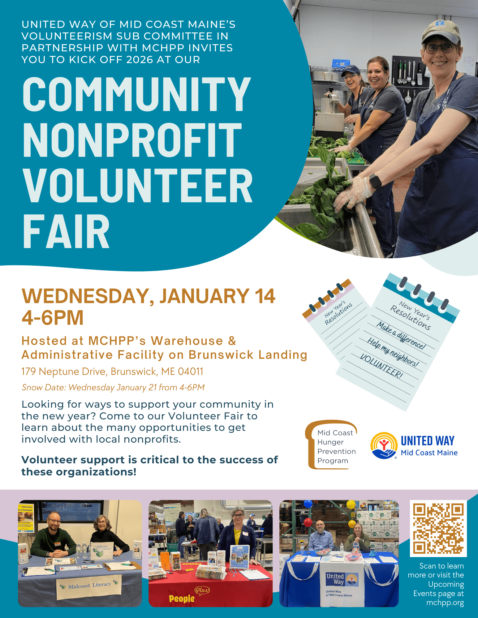 Volunteer Fair January 14 Save the Date