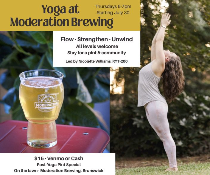 Yoga at Moderation Flyer