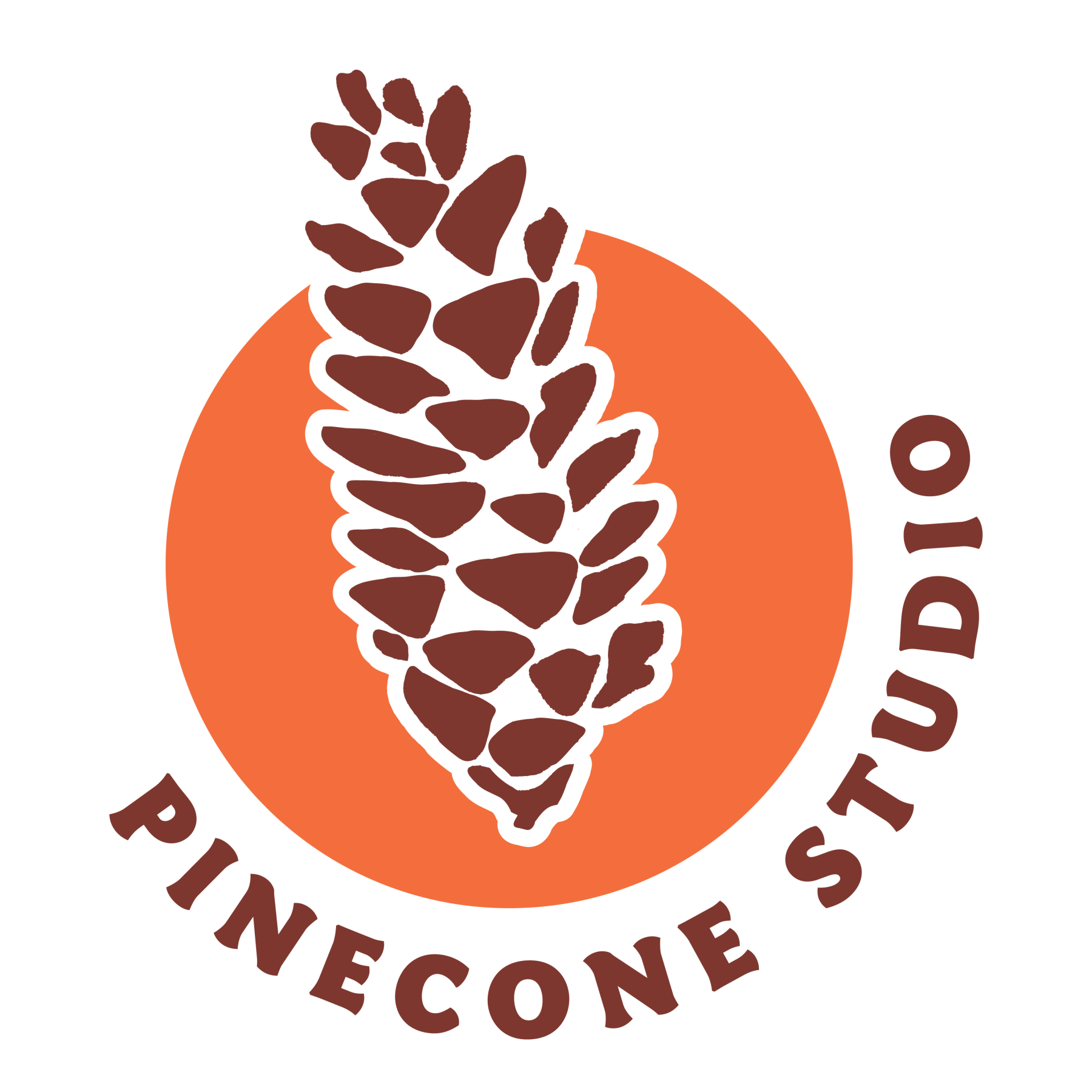 pinecone studio logo golden poppy RGB